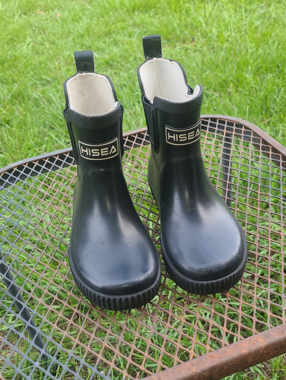 HISEA Kids' Black Waterproof Rain & Snow Boots Size 11